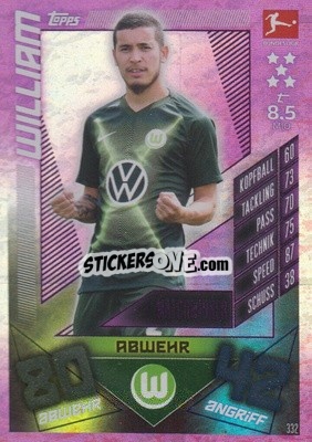 Sticker William - German Fussball Bundesliga 2019-2020. Match Attax - Topps