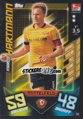 Sticker Marco Hartmann - German Fussball Bundesliga 2019-2020. Match Attax - Topps