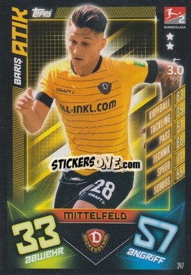 Sticker Baris Atik - German Fussball Bundesliga 2019-2020. Match Attax - Topps