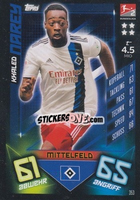 Cromo Khaled Narey - German Fussball Bundesliga 2019-2020. Match Attax - Topps