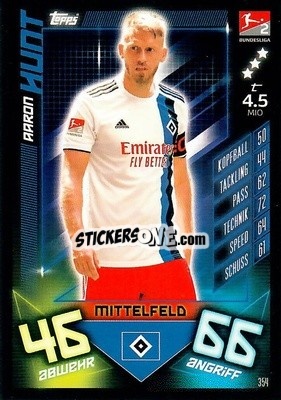 Sticker Aaron Hunt - German Fussball Bundesliga 2019-2020. Match Attax - Topps