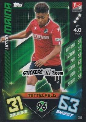 Figurina Linton Maina - German Fussball Bundesliga 2019-2020. Match Attax - Topps