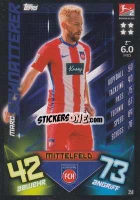 Figurina Marc Schnatterer - German Fussball Bundesliga 2019-2020. Match Attax - Topps