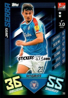 Sticker Janni Serra - German Fussball Bundesliga 2019-2020. Match Attax n. 366 - Topps