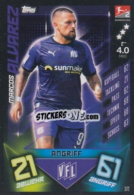 Sticker Marcos Alvarez - German Fussball Bundesliga 2019-2020. Match Attax - Topps