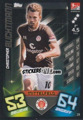 Figurina Christopher Buchtmann - German Fussball Bundesliga 2019-2020. Match Attax - Topps