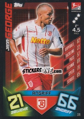 Cromo Jann George - German Fussball Bundesliga 2019-2020. Match Attax - Topps