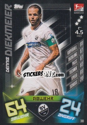Sticker Dennis Diekmeier - German Fussball Bundesliga 2019-2020. Match Attax n. 380 - Topps