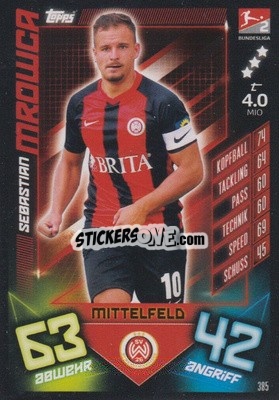 Sticker Sebastian Mrowca - German Fussball Bundesliga 2019-2020. Match Attax - Topps