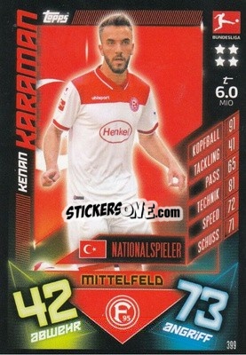 Figurina Kenan Karaman - German Fussball Bundesliga 2019-2020. Match Attax - Topps