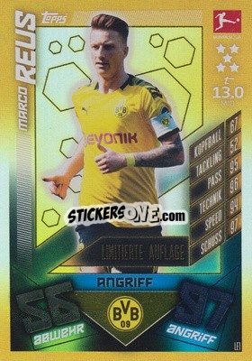 Sticker Marco Reus - German Fussball Bundesliga 2019-2020. Match Attax - Topps