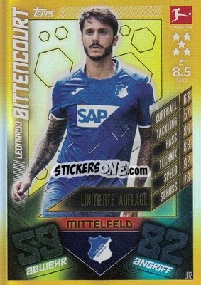 Sticker Leonardo Bittencourt - German Fussball Bundesliga 2019-2020. Match Attax - Topps