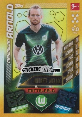 Sticker Maximilian Arnold - German Fussball Bundesliga 2019-2020. Match Attax n. LE16 - Topps