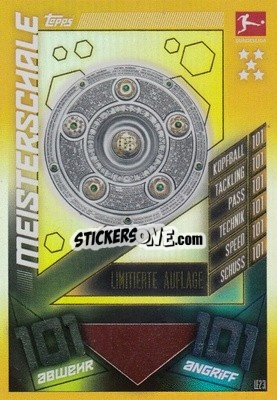 Sticker Bundesliga Mesieterschale - German Fussball Bundesliga 2019-2020. Match Attax n. LE23 - Topps