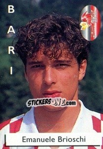 Sticker Emanuele Brioschi - Calcioflash 1996 - Euroflash