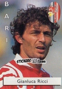 Cromo Gianluca Ricci - Calcioflash 1996 n. 22 - Euroflash