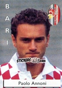 Figurina Paolo Annoni - Calcioflash 1996 n. 25 - Euroflash