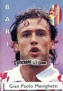 Sticker Gian Paolo Manighetti - Calcioflash 1996 n. 29 - Euroflash