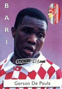 Sticker Gerson De Paula - Calcioflash 1996 - Euroflash