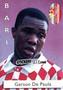 Sticker Gerson De Paula - Calcioflash 1996 n. 30 - Euroflash