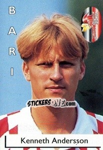 Cromo Kenneth Andersson - Calcioflash 1996 n. 34 - Euroflash