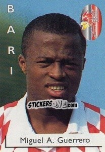Sticker Miguel A. Guerrero - Calcioflash 1996 n. 35 - Euroflash