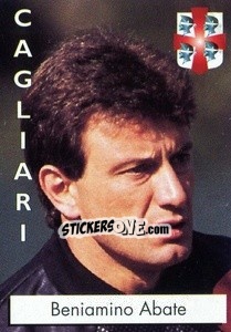 Sticker Beniamino Abate - Calcioflash 1996 n. 37 - Euroflash