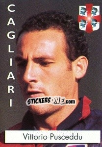 Sticker Vittorio Pusceddu - Calcioflash 1996 - Euroflash