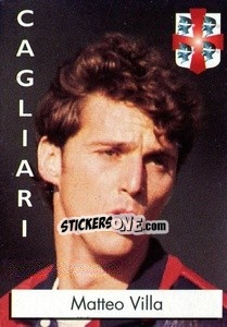 Sticker Matteo Villa - Calcioflash 1996 n. 42 - Euroflash