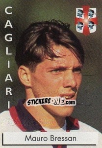Sticker Mauro Bressan - Calcioflash 1996 - Euroflash