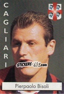 Sticker Pierpaolo Bisoli - Calcioflash 1996 - Euroflash
