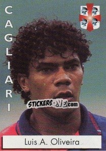 Sticker Luis A. Oliveira - Calcioflash 1996 n. 53 - Euroflash
