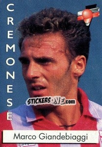 Sticker Marco Giandebiaggi - Calcioflash 1996 n. 64 - Euroflash