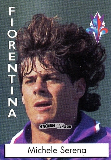 Sticker Michele Serena - Calcioflash 1996 n. 75 - Euroflash