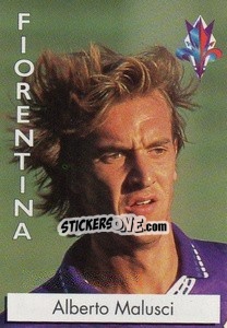 Sticker Alberto Malusci - Calcioflash 1996 n. 76 - Euroflash