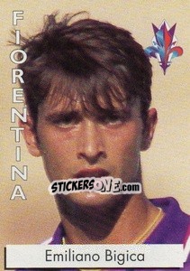 Sticker Emiliano Bigica - Calcioflash 1996 n. 83 - Euroflash