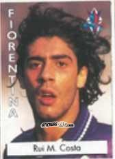 Figurina Rui M. Costa - Calcio Flash 1996 n. 85 - Euroflash