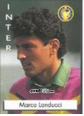 Sticker Marco Landucci - Calcio Flash 1996 n. 91 - Euroflash