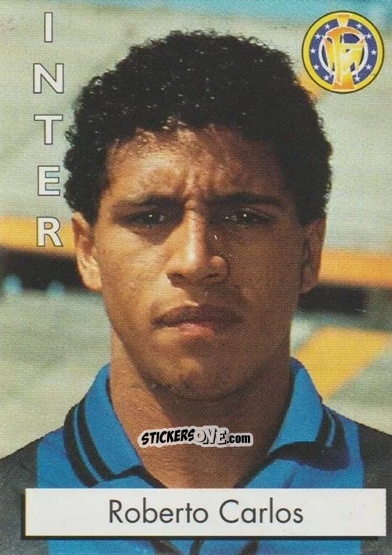 Sticker Roberto Carlos - Calcioflash 1996 n. 93 - Euroflash