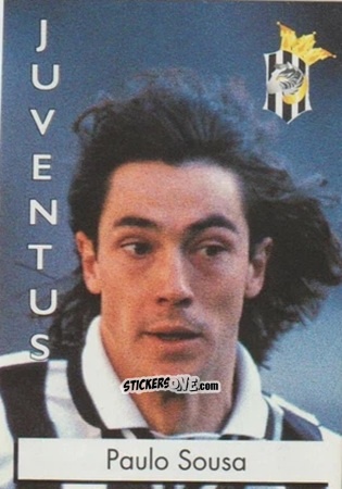 Figurina Paulo Sousa - Calcioflash 1996 n. 120 - Euroflash