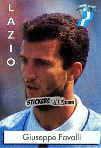Sticker Giuseppe Favalli - Calcioflash 1996 n. 129 - Euroflash