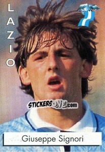 Sticker Giuseppe Signori - Calcioflash 1996 n. 142 - Euroflash