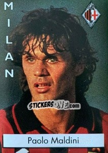 Sticker Paolo Maldini - Calcioflash 1996 n. 147 - Euroflash