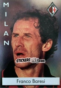 Sticker Franco Baresi - Calcioflash 1996 - Euroflash