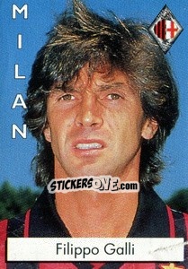Sticker Filippo Galli - Calcioflash 1996 n. 151 - Euroflash