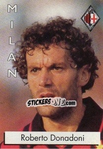 Sticker Roberto Donadoni - Calcioflash 1996 n. 156 - Euroflash