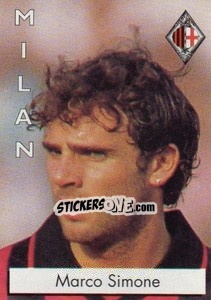 Sticker Marco Simone - Calcioflash 1996 n. 161 - Euroflash