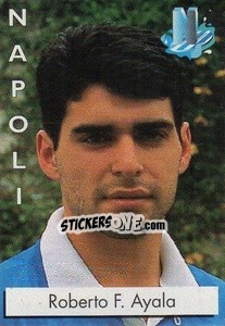 Sticker Roberto F. Ayala - Calcioflash 1996 n. 166 - Euroflash