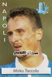 Sticker Mirko Taccola - Calcioflash 1996 n. 168 - Euroflash