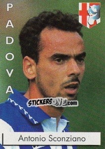 Sticker Antonio Sconziano - Calcioflash 1996 n. 182 - Euroflash